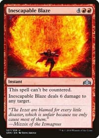 Inescapable Blaze - Guilds of Ravnica - Magic: The Gathering card
