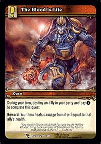 The Blood is Life - March of the Legion - WoW card