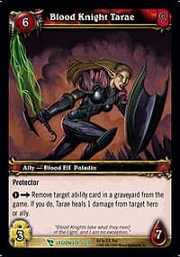 Blood Knight Tarae - March of the Legion - WoW card
