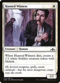 Hunted Witness - Guilds of Ravnica - Magic: The Gathering card
