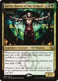 Savra, Queen of the Golgari - Guilds of Ravnica: Guild Kits - Magic: The Gathering card