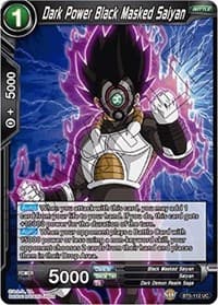 Dark Power Black Masked Saiyan - Miraculous Revival - Dragon Ball Super: Masters card