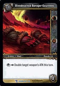 Bloodstained Ravager Gauntlets - March of the Legion - WoW card