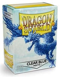 Dragon Shield Matte Sleeves - Clear/Blue (100-Pack) - Dragon Shield Card Sleeves - Card Sleeves card