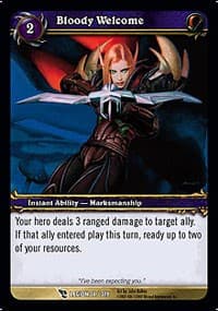 Bloody Welcome - March of the Legion - WoW card