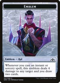 Emblem - Ral, Izzet Viceroy - Guilds of Ravnica - Magic: The Gathering card
