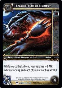 Braxxis' Staff of Slumber - March of the Legion - WoW card