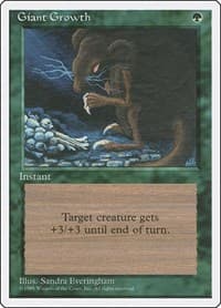 Giant Growth - Fourth Edition - Magic: The Gathering card