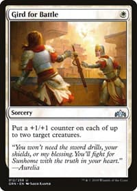 Gird for Battle - Guilds of Ravnica - Magic: The Gathering card
