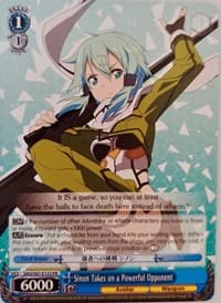 Sinon Takes on a Powerful Opponent - SAO/S47-E123 PR - Sword Art Online Re: Edit - Weiss Schwarz card