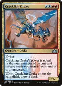 Crackling Drake - Guilds of Ravnica - Magic: The Gathering card