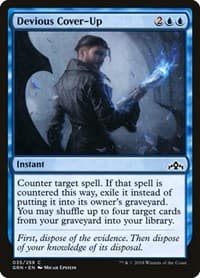 Devious Cover-Up - Guilds of Ravnica - Magic: The Gathering card