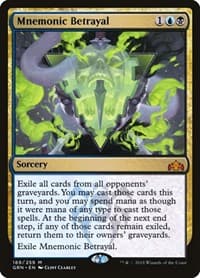 Mnemonic Betrayal - Guilds of Ravnica - Magic: The Gathering card