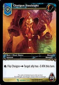 Chaigon Steelsight - March of the Legion - WoW card