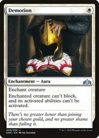 Demotion - Guilds of Ravnica - Magic: The Gathering card