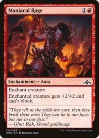 Maniacal Rage - Guilds of Ravnica - Magic: The Gathering card