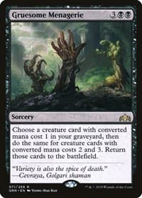 Gruesome Menagerie - Guilds of Ravnica - Magic: The Gathering card