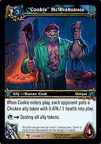 "Cookie" McWeaksauce - March of the Legion - WoW card