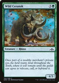 Wild Ceratok - Guilds of Ravnica - Magic: The Gathering card