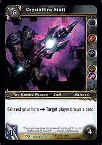 Crystalfire Staff - March of the Legion - WoW card