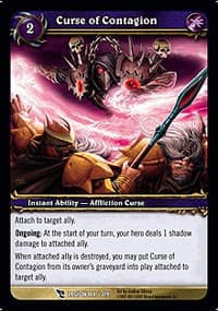 Curse of Contagion - March of the Legion - WoW card
