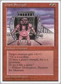 Giant Strength - Fourth Edition - Magic: The Gathering card