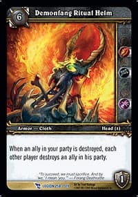 Demonfang Ritual Helm - March of the Legion - WoW card