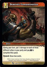 Demonic Contamination - March of the Legion - WoW card