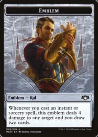 Emblem - Ral, Izzet Viceroy - Mythic Edition: Guilds of Ravnica - Magic: The Gathering card