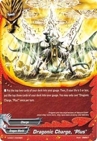 Dragonic Charge, "Plus" - S-SS01: Lost Dimension - Future Card BuddyFight card