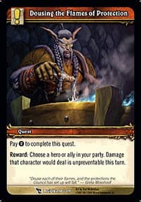 Dousing the Flames of Protection - March of the Legion - WoW card