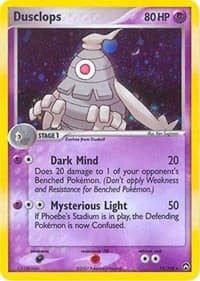 Dusclops - 14/108 (EX Power Keepers) - Deck Exclusives - Pokemon card