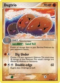 Dugtrio - 5/100 (EX Crystal Guardians) - Deck Exclusives - Pokemon card