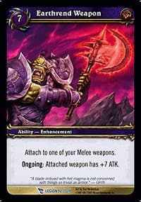 Earthrend Weapon - March of the Legion - WoW card