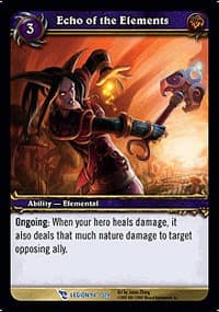Echo of the Elements - March of the Legion - WoW card