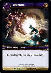 Exorcism - March of the Legion - WoW card