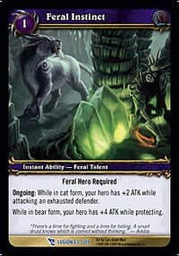 Feral Instinct - March of the Legion - WoW card