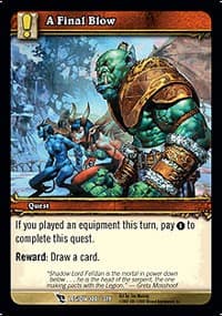A Final Blow - March of the Legion - WoW card