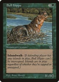 Bull Hippo (Reminder Text) - Portal - Magic: The Gathering card