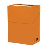 Solid Color Deck Box - Pumpkin Orange (No Front Logo) - Ultra Pro Deck Boxes - Deck Boxes card