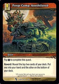 Forge Camp: Annihilated - March of the Legion - WoW card