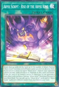 Abyss Script - Rise of the Abyss King - Legendary Duelists: White Dragon Abyss - YuGiOh card
