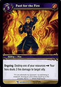 Fuel for the Fire - March of the Legion - WoW card