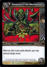 Gauntlets of the Skullsplitter - March of the Legion - WoW card