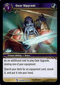 Gear Upgrade - March of the Legion - WoW card