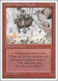 Goblin Balloon Brigade - Fourth Edition - Magic: The Gathering card