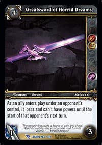 Greatsword of Horrid Dreams - March of the Legion - WoW card