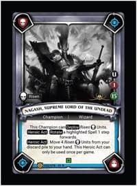 Nagash, Supreme Lord of the Undead (Founder Pack Exclusive) (Claimed) - Wave 1 - Warhammer Age of Sigmar Champions TCG card