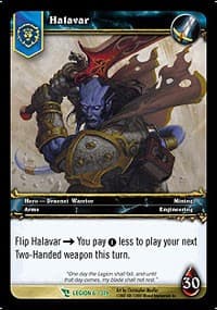 Halavar - March of the Legion - WoW card