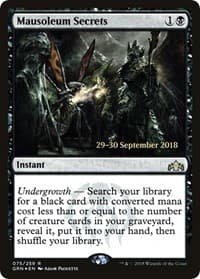 Mausoleum Secrets - Prerelease Cards - Magic: The Gathering card